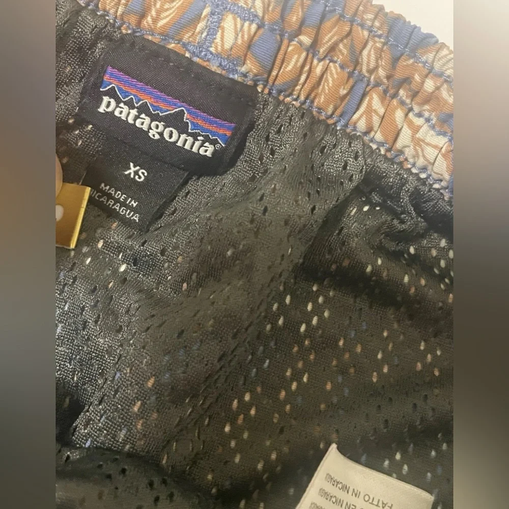 Patagonia XS‎ Board Short Mens Trunks Baggies Floral Swim Lined Drawstring Waist